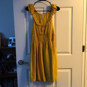 Mustard Yellow Anthropologie dress
